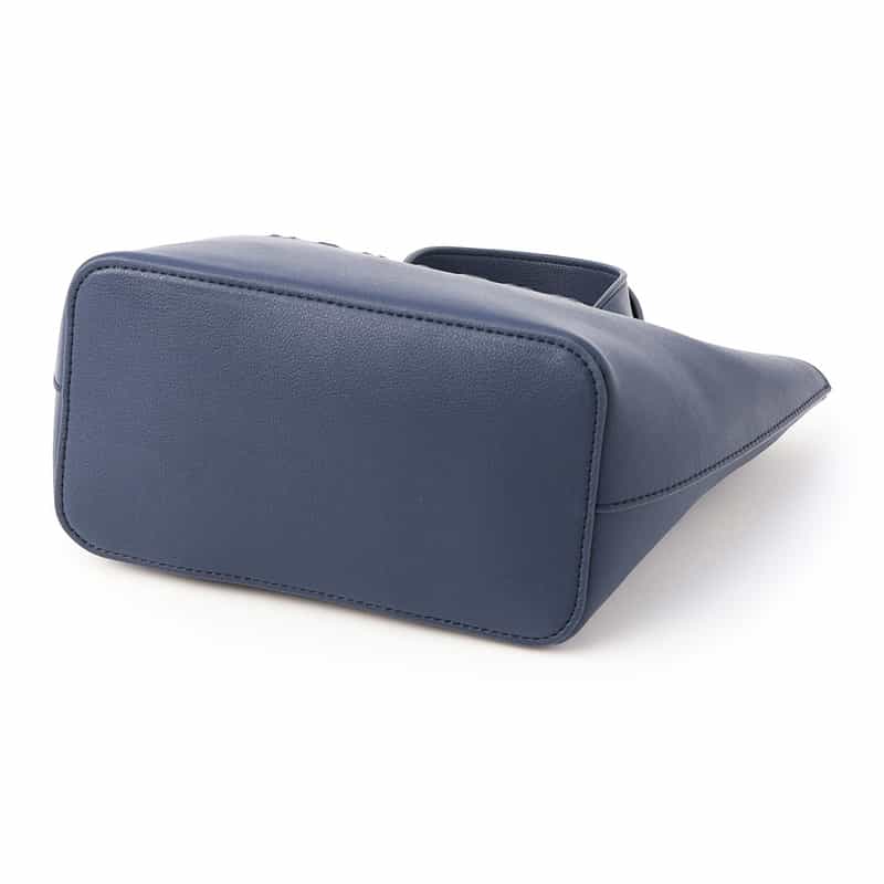 BARNEYS NEW YORK ロゴトートバッグ (S) NAVY