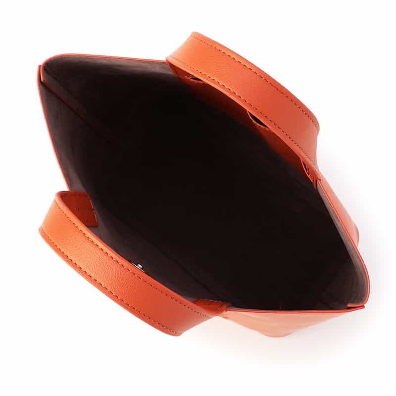 BARNEYS NEW YORK ロゴトートバッグ (S) ORANGE