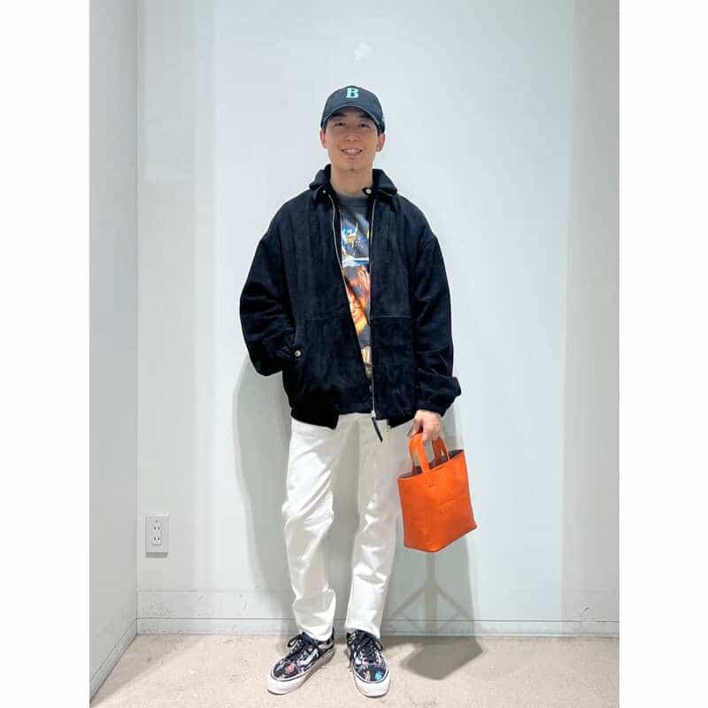 BARNEYS NEW YORK ロゴトートバッグ （S） ORANGE