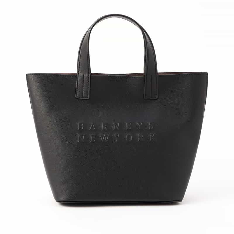 BARNEYS NEW YORK ロゴトートバッグ (S) BLACK