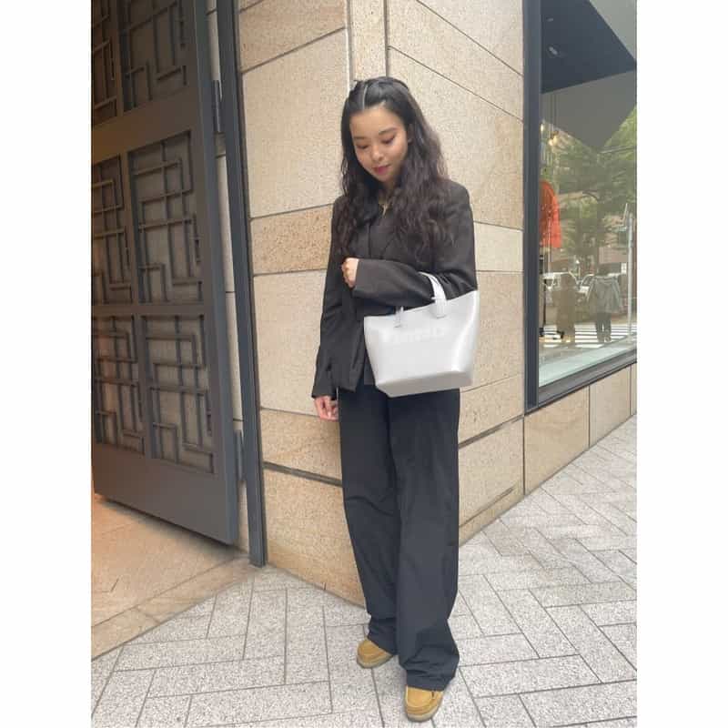 BARNEYS NEW YORK ロゴトートバッグ （S） LT GRAY