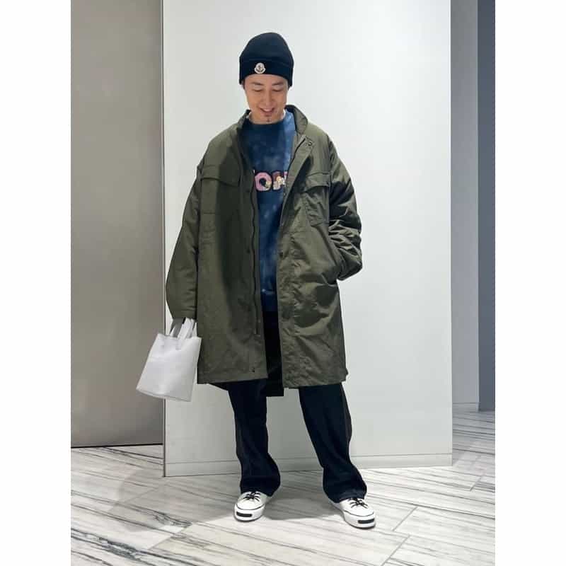 BARNEYS NEW YORK ロゴトートバッグ （S） LT GRAY