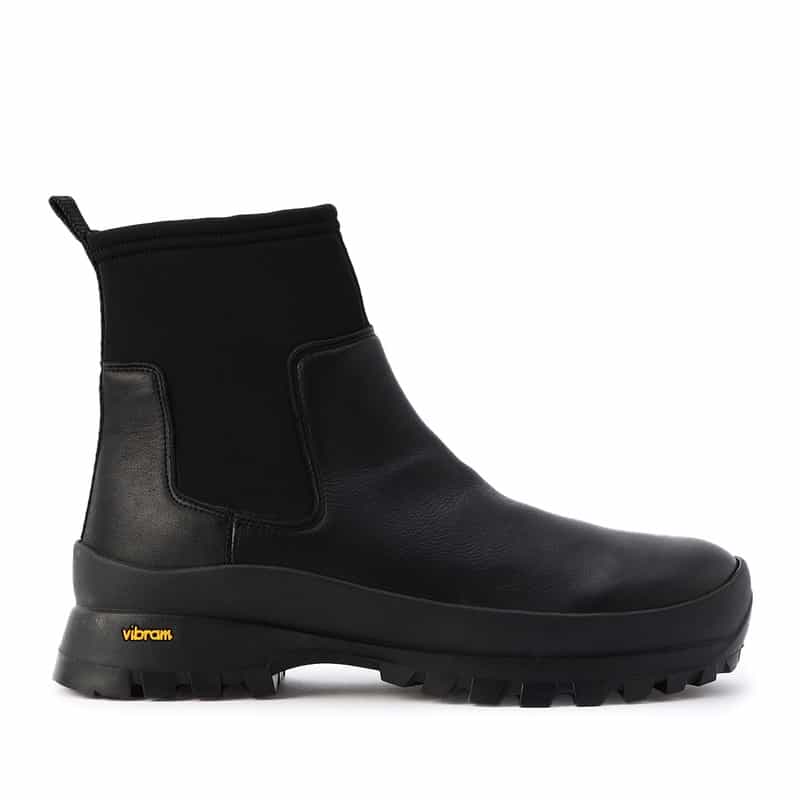 BARNEYS NEW YORK ボリュームソールサイドゴアブーツ BLACK