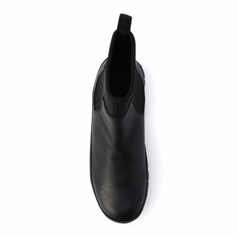 BARNEYS NEW YORK ボリュームソールサイドゴアブーツ BLACK