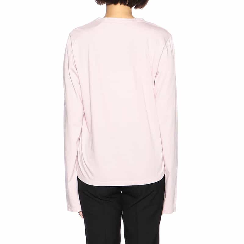 BARNEYS NEW YORK ウォッシャブルコットンロングスリーブカットソー LIGHT PINK