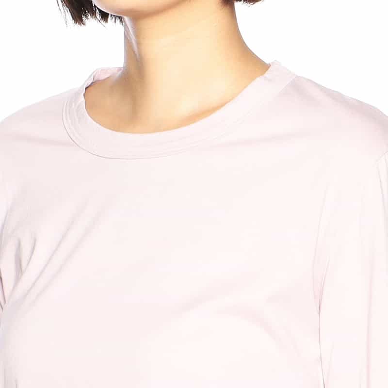 BARNEYS NEW YORK ウォッシャブルコットンロングスリーブカットソー LIGHT PINK