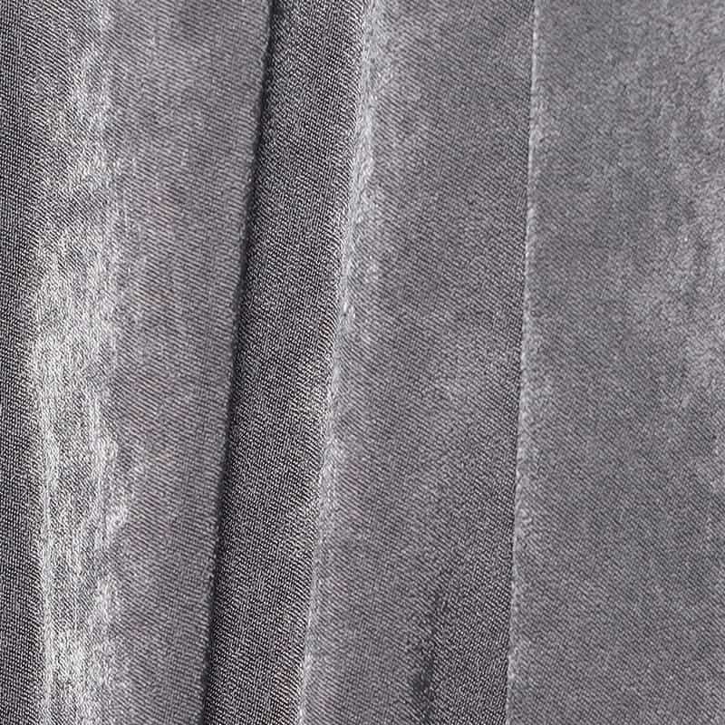 BARNEYS NEW YORK ウォッシャブルフリルスリーブブラウス GRAY