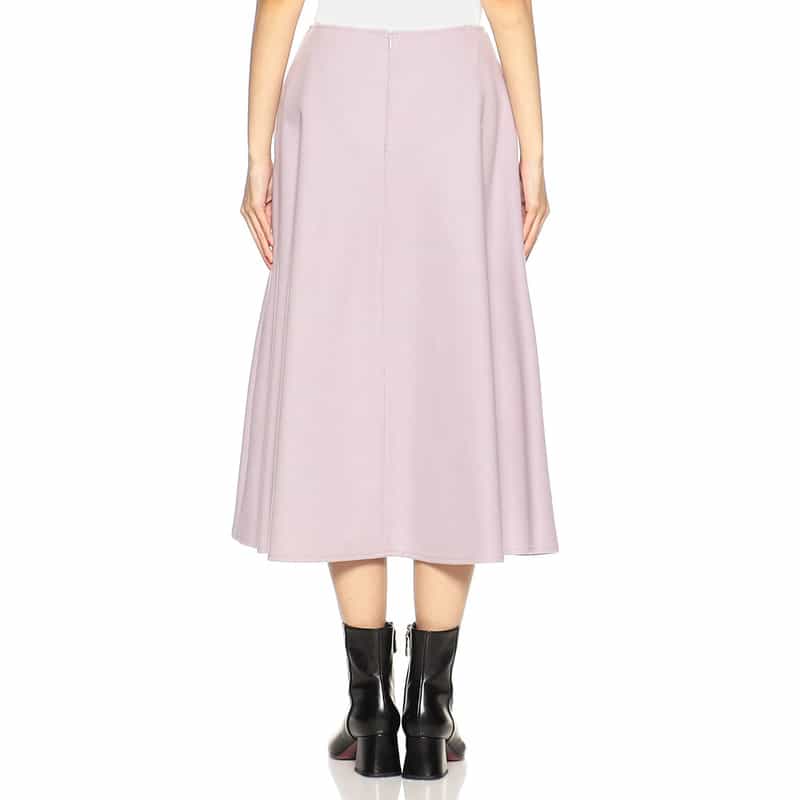 BARNEYS NEW YORK メルトンジャージーフレアスカート LIGHT PURPLE
