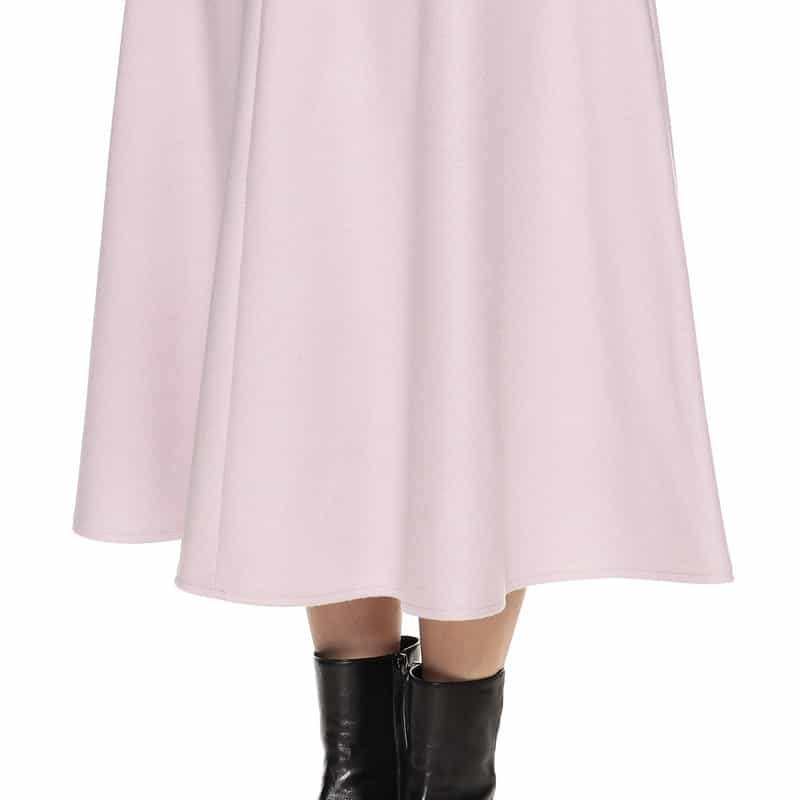 BARNEYS NEW YORK メルトンジャージーフレアスカート LIGHT PURPLE
