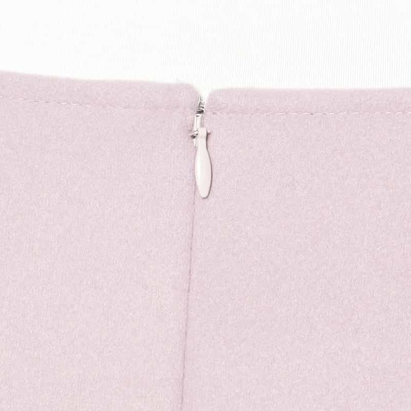 BARNEYS NEW YORK メルトンジャージーフレアスカート LIGHT PURPLE