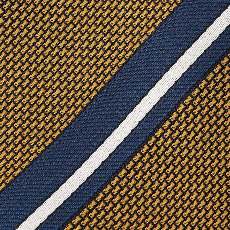 STEFANO BIGI ガルザストライプ柄タイ YELLOW