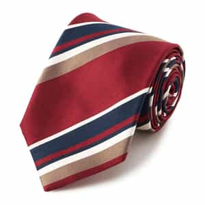 サテンストライプ柄タイ