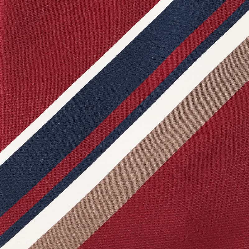 STEFANO BIGI サテンストライプ柄タイ RED