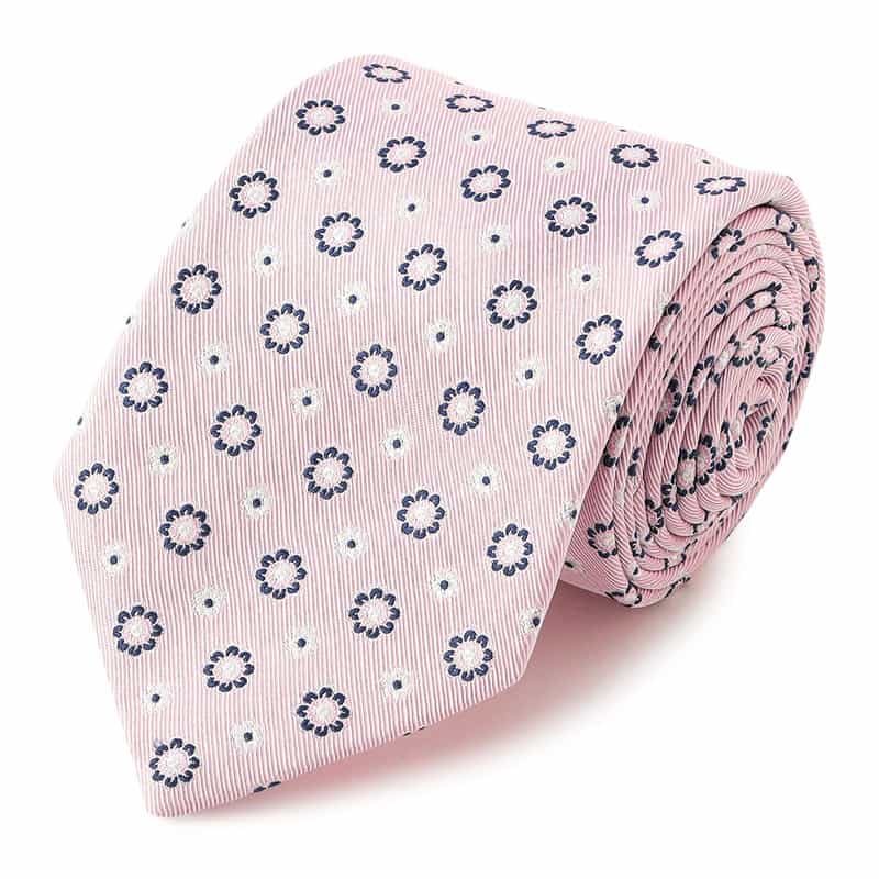 STEFANO BIGI 花柄タイ PINK