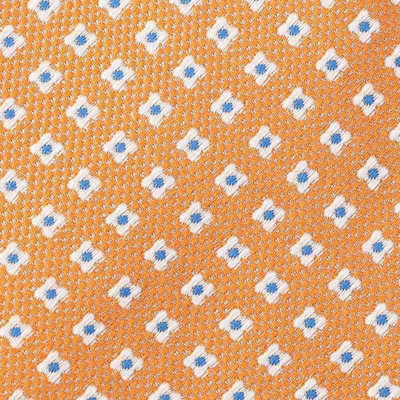 STEFANO BIGI 小花柄タイ ORANGE