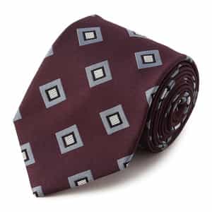 ラージスクエア柄タイ
