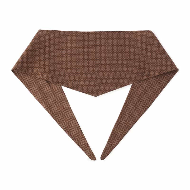STEFANO BIGI トライアングルネッカチーフ BROWN