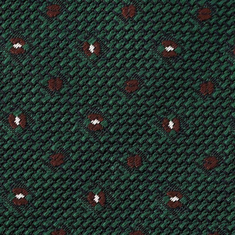 STEFANO BIGI ガルザ小紋柄タイ GREEN