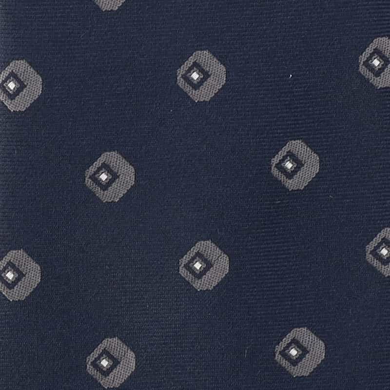 STEFANO BIGI スクエア柄タイ NAVY