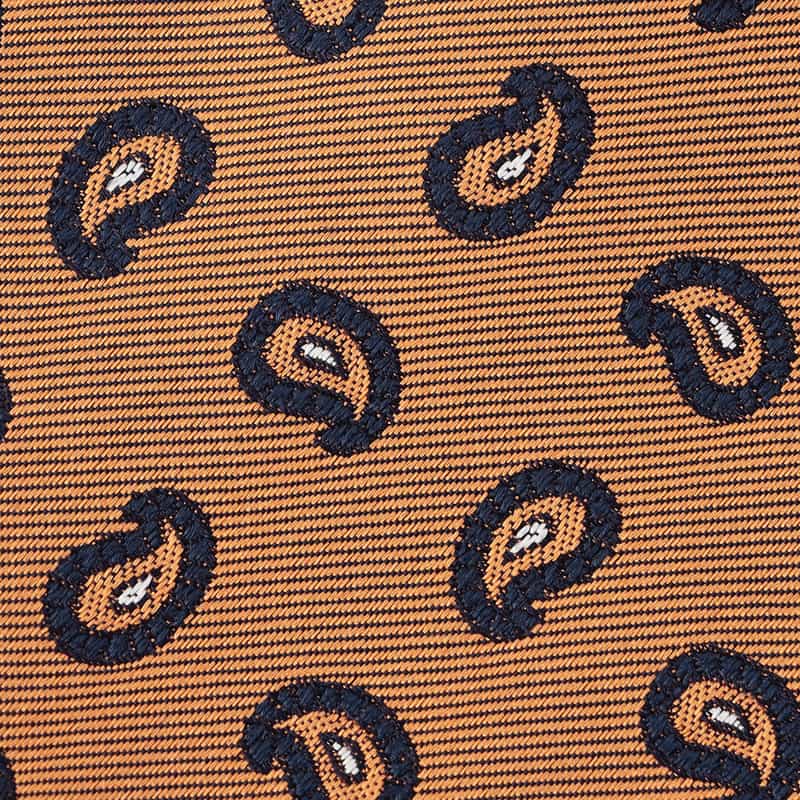 STEFANO BIGI ペイズリー柄タイ ORANGE