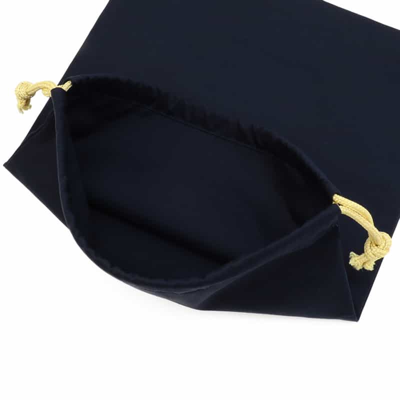 BARNEYS NEW YORK ライオンワッペン付き巾着（M） NAVY