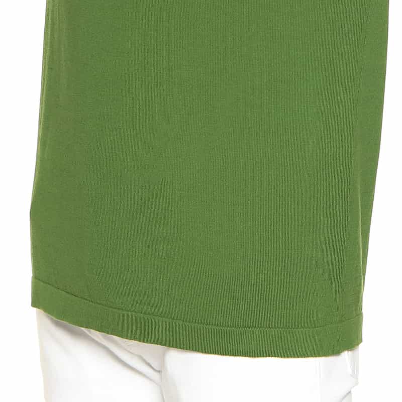 DANIELE FIESOLI ボーダートリムニットTシャツ KHAKI