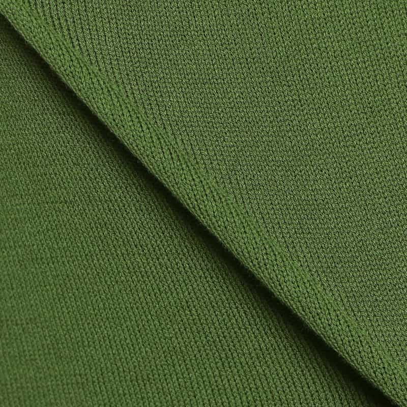 DANIELE FIESOLI ボーダートリムニットTシャツ KHAKI