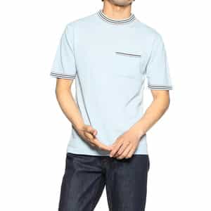 ボーダートリムニットTシャツ