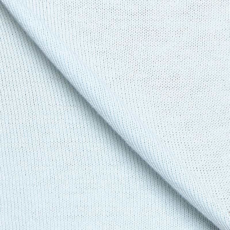 DANIELE FIESOLI ボーダートリムニットTシャツ LIGHT BLUE