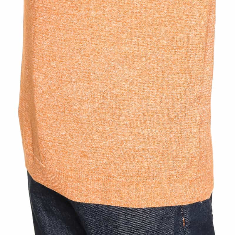 DANIELE FIESOLI リネン×コットンニットTシャツ ORANGE