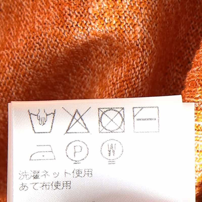 DANIELE FIESOLI リネン×コットンニットTシャツ ORANGE