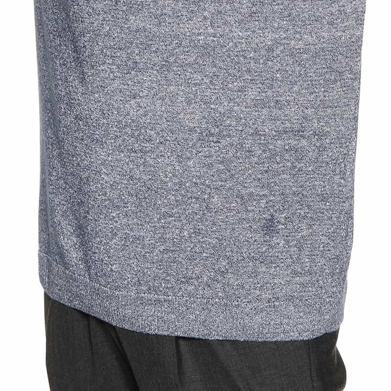 DANIELE FIESOLI リネン×コットンヘンリーネックニットプルオーバー NAVY