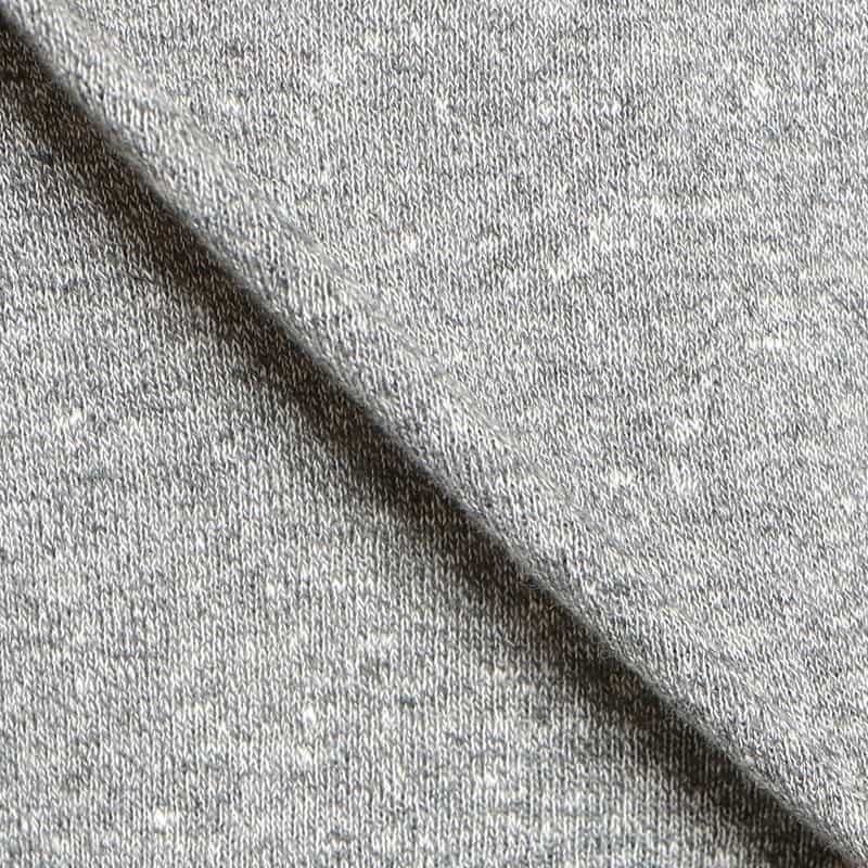 DANIELE FIESOLI リネン×コットンヘンリーネックニットプルオーバー GRAY