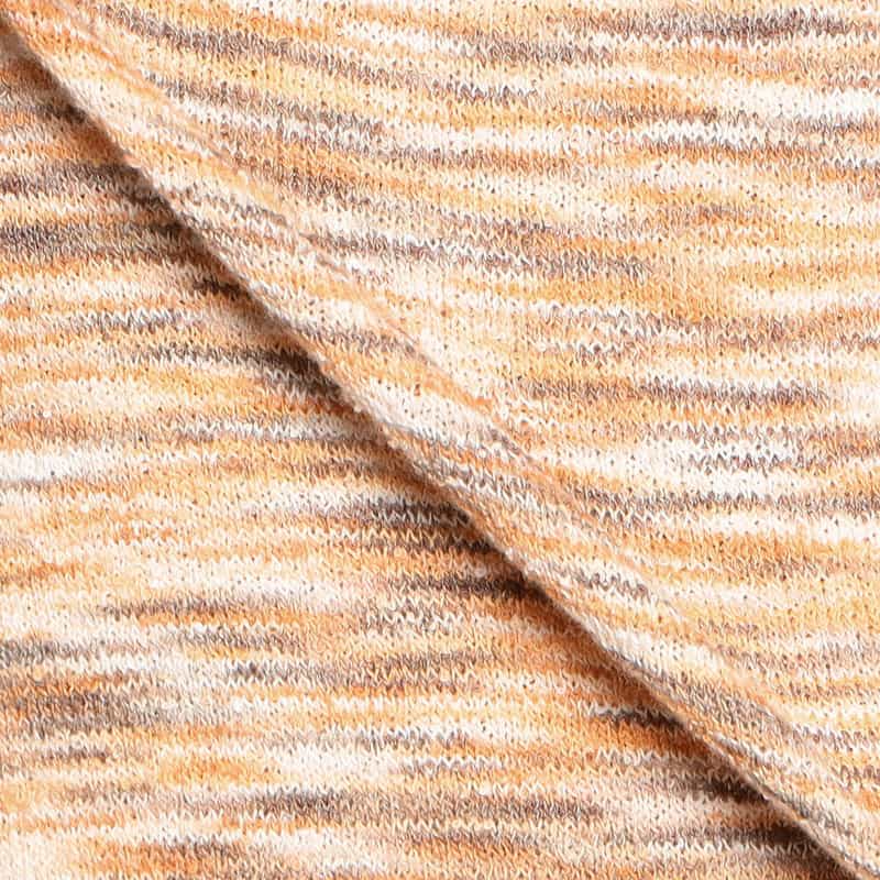 DANIELE FIESOLI ブークレコットンニットTシャツ BEIGE