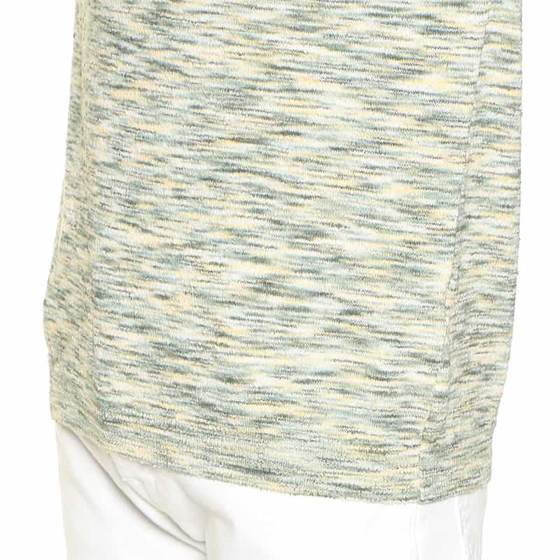 DANIELE FIESOLI ブークレコットンニットTシャツ GREEN