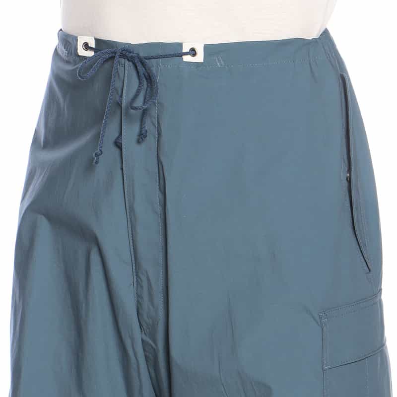 CELLAR DOOR ドローストリングカーゴパンツ BLUE