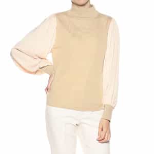 コンビネーションニットプルオーバー