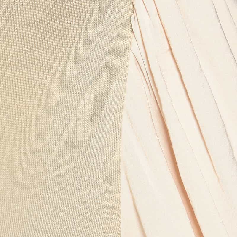 BARNEYS NEW YORK コンビネーションニットプルオーバー BEIGE