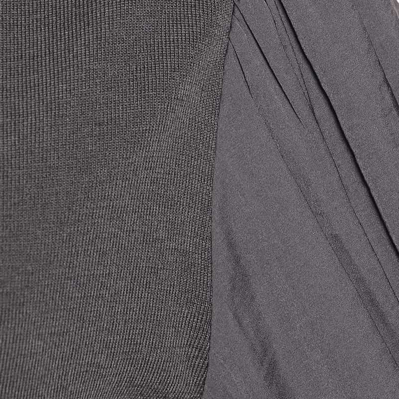 BARNEYS NEW YORK コンビネーションニットプルオーバー GRAY