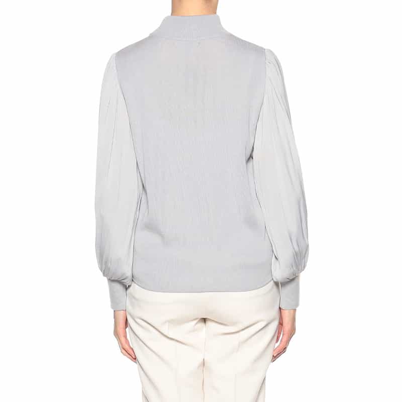 BARNEYS NEW YORK コンビネーションニットプルオーバー LIGHT GRAY