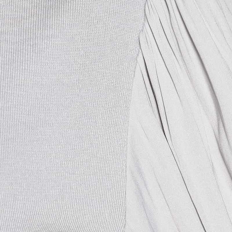 BARNEYS NEW YORK コンビネーションニットプルオーバー LIGHT GRAY