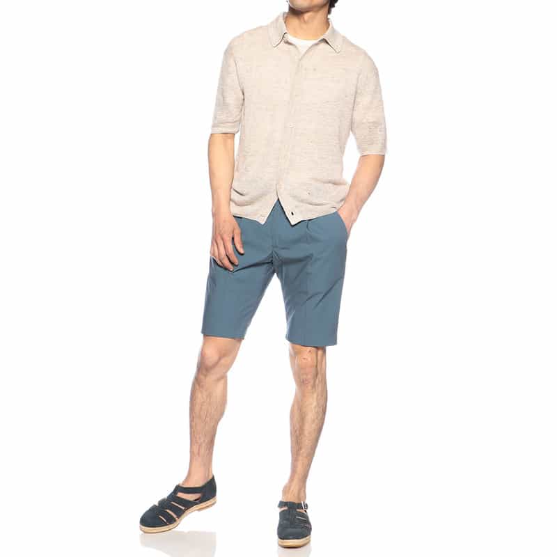 GIABSARCHIVIO ワンタックショーツ "MAGNIFICO" BLUE