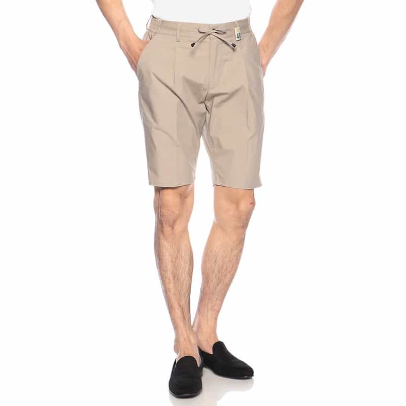 GIABSARCHIVIO ワンタックショーツ "MAGNIFICO" GRAY BEIGE