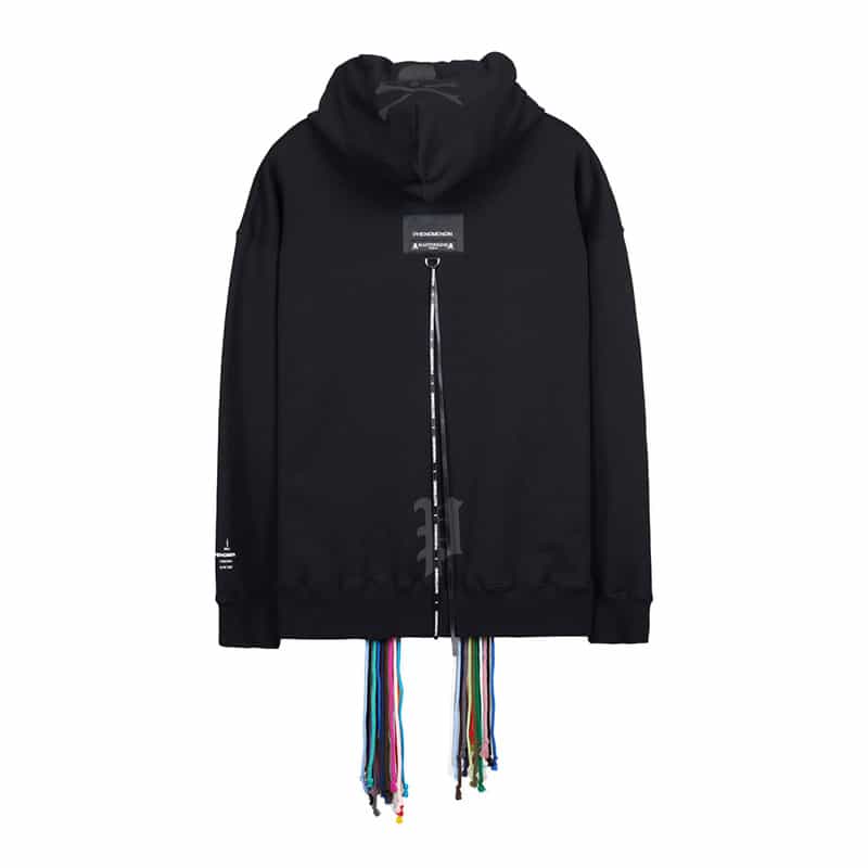 PHENOMENON マルチカラーコードジップアップフーディ BLACK