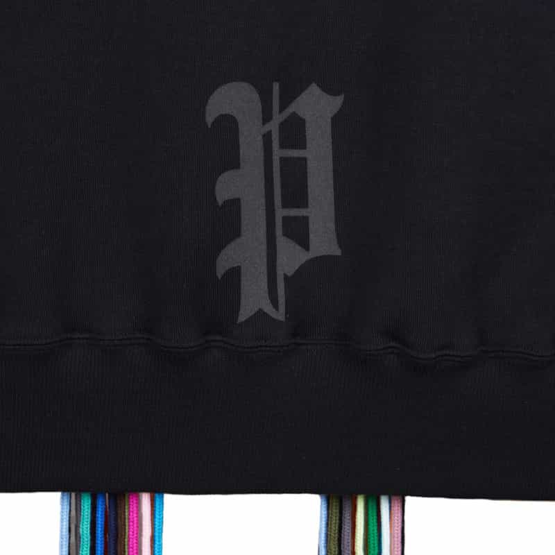 PHENOMENON マルチカラーコードジップアップフーディ BLACK