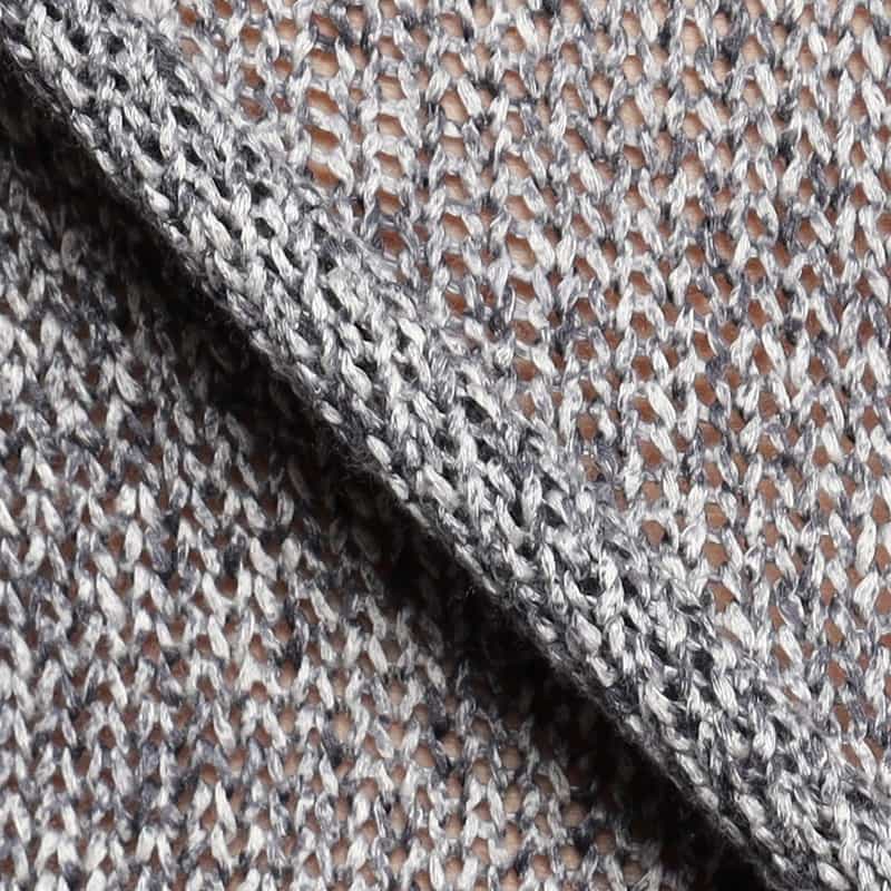 FILIPPO DE LAURENTIIS メランジ調コットンニットプルオーバー NAVY