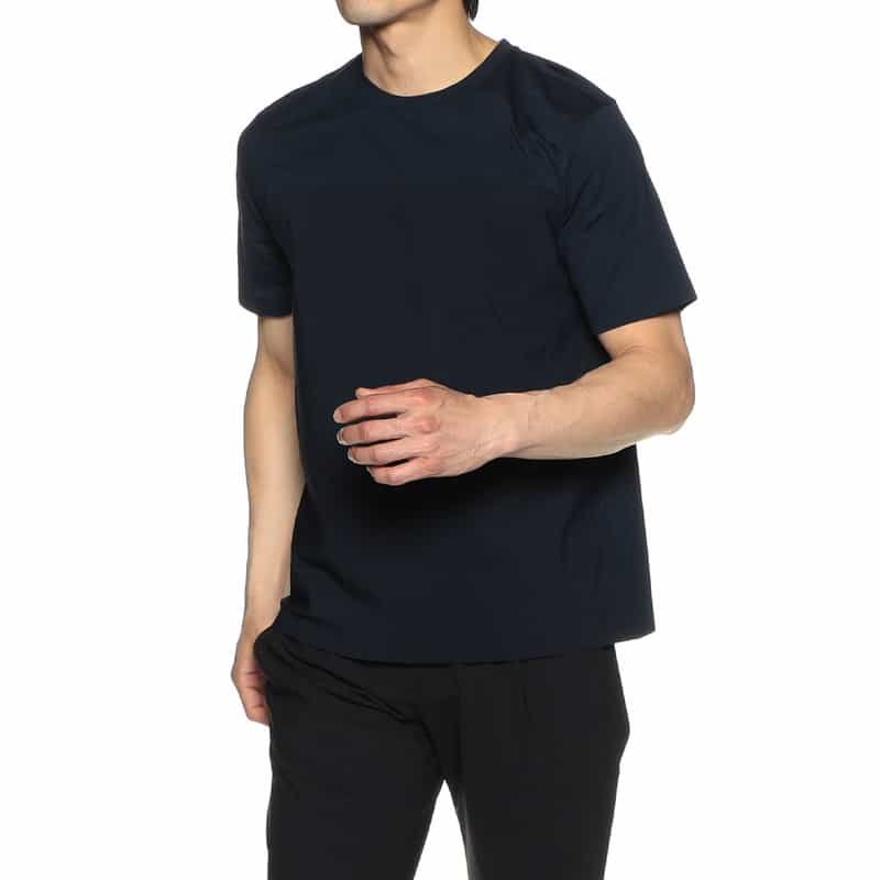 HERNO 限定ストレッチジャージーカットソー "JG000162U" NAVY