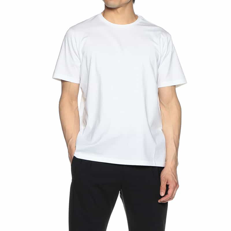 HERNO ストレッチジャージーカットソー "JG000174U" WHITE