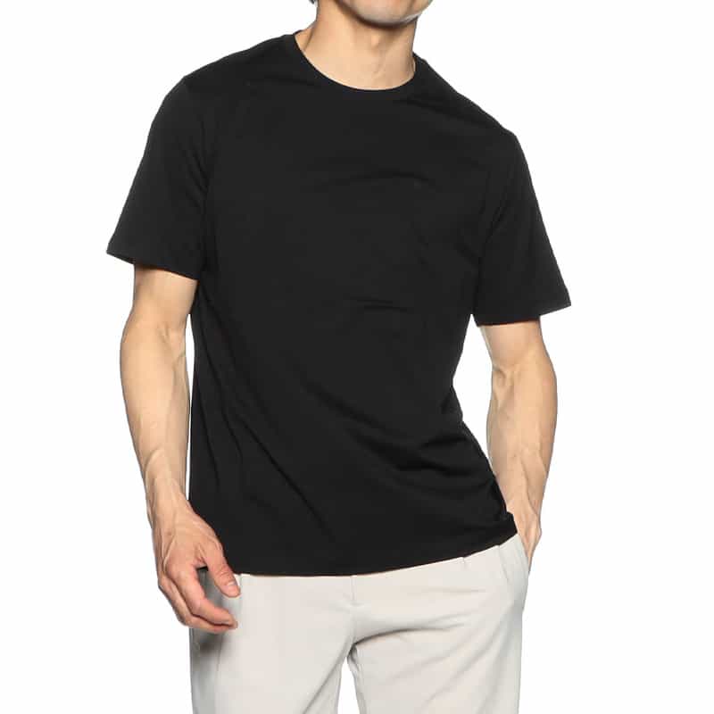 HERNO ストレッチジャージーカットソー "JG000174U" BLACK