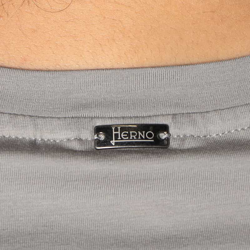 HERNO ストレッチジャージーカットソー "JG000174U" LIGHT GRAY